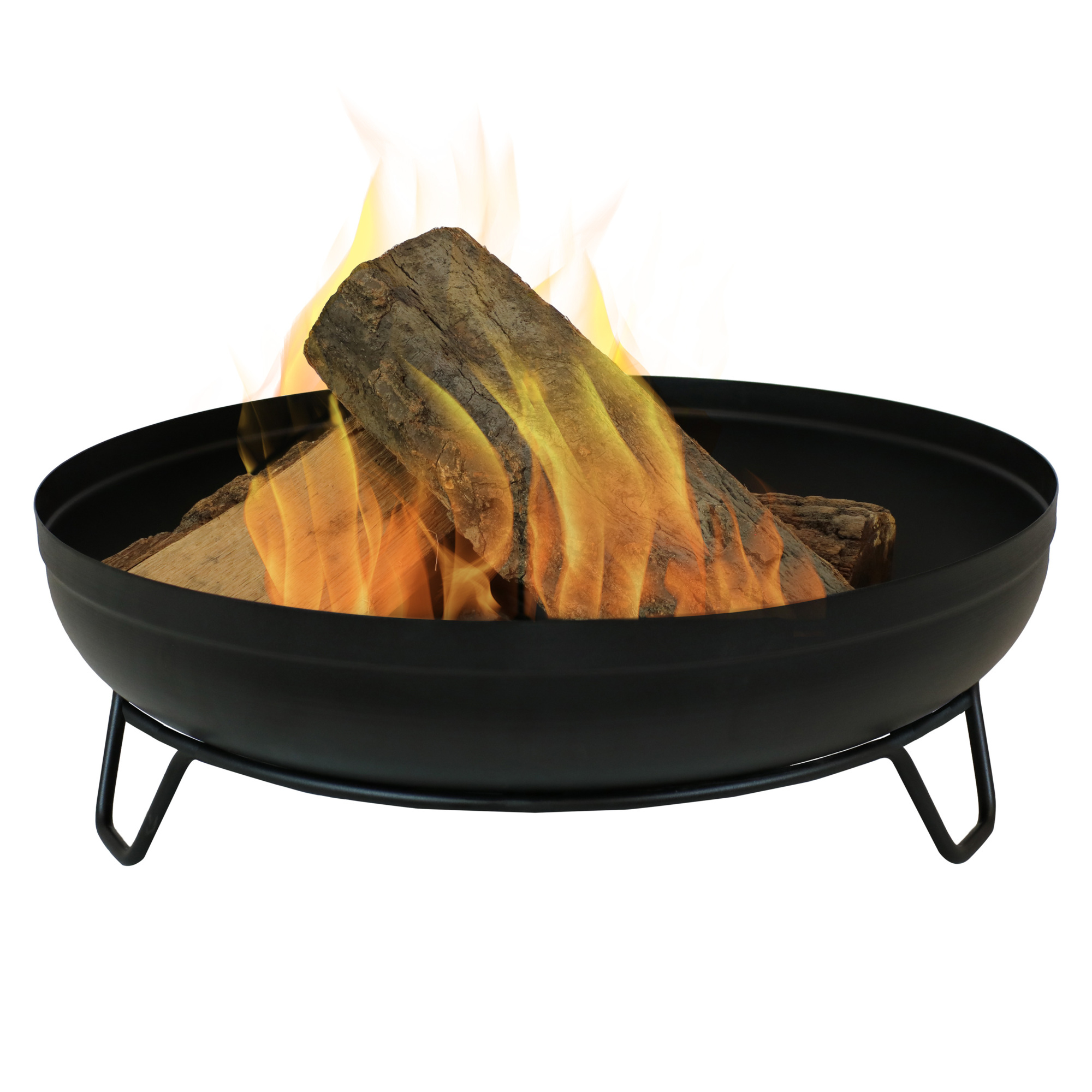 Sunnydaze Decor, Black Fire Pit Bowl with Stand - 23in., Diameter 24 in, Model# RCM-542